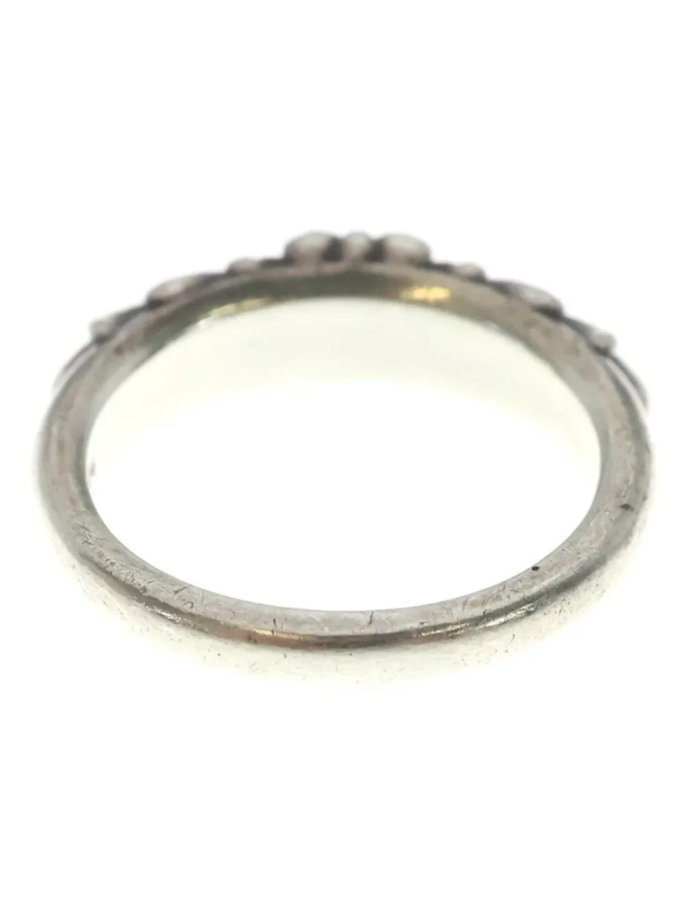 Chrome Hearts Baby Classic Babyke Classic Floral Black Sling Silver Ring
